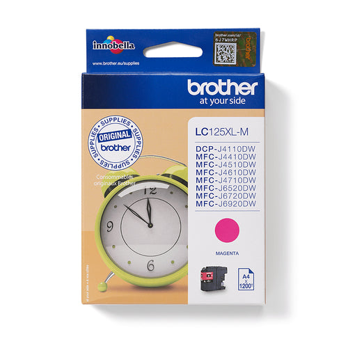 Brother LC125XLM ink cartridge 1 pc(s) Original Magenta Brother LC125XLM ink cartridge 1 pc(s) Original Magenta